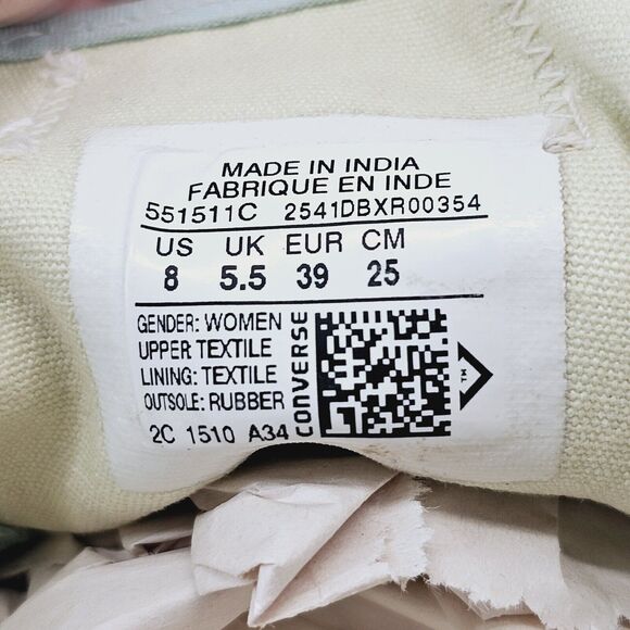 Converse Sneakers Women's 8 Chuck Taylor All Star Aruba Blue Low Top Activewear - Picture 7 of 7